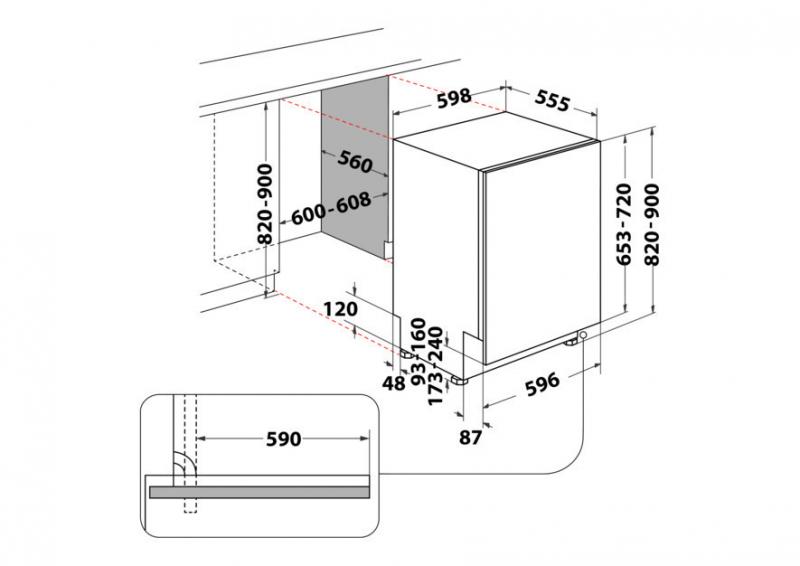 Bauknecht B2I HD 526 A Einbauspülmaschine Bauknecht B2I HD 526 A Einbauspülmaschine